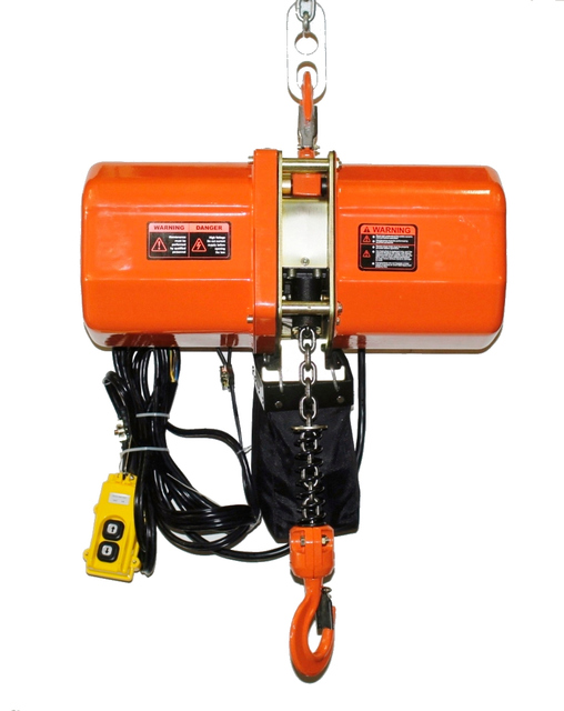 2000 LB Electric Chain Hoist 1 TON 2000 Lb 230V 20 Ft Lift 